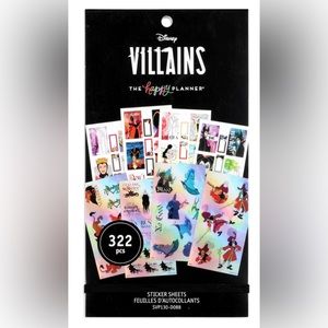 Disney Villains happy Planner 322 sticker pack